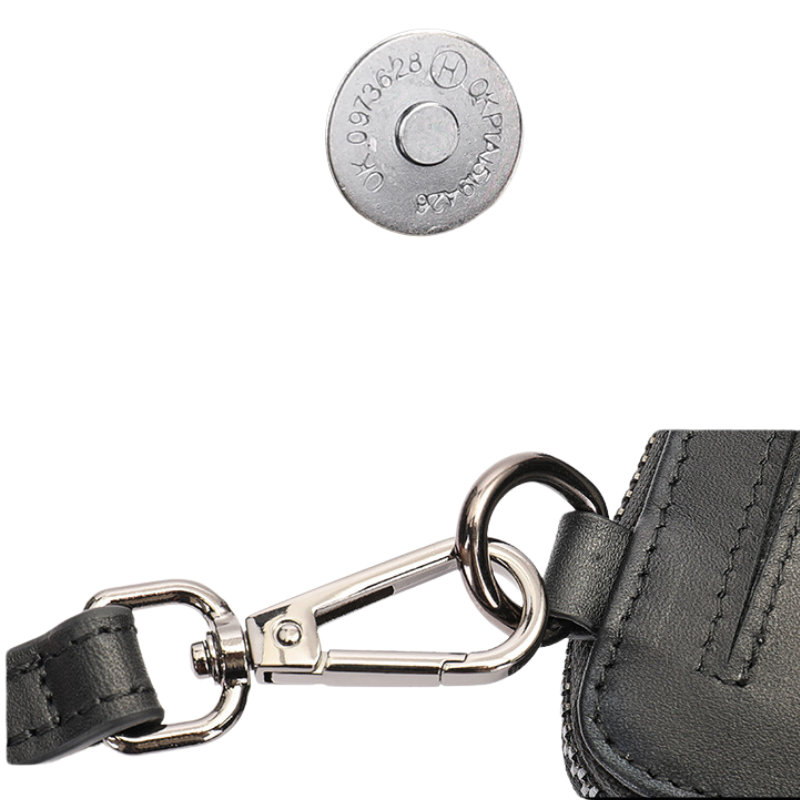 ウォレット付きリアルレザースマホショルダー【ジッパー付き、外ポケット付き】 - スマホショルダー専門通販【Smashol(スマショル)】