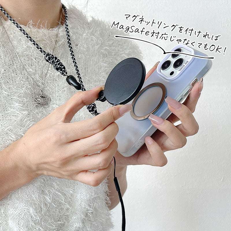マグネットワンタッチスマホショルダー【ストラップタイプ】