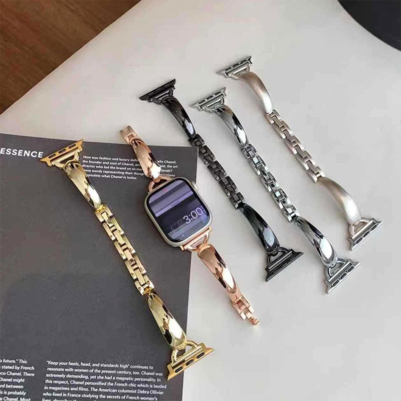 【洗練デザイン】メタルブレスアップルウォッチバンド【Apple Watch】