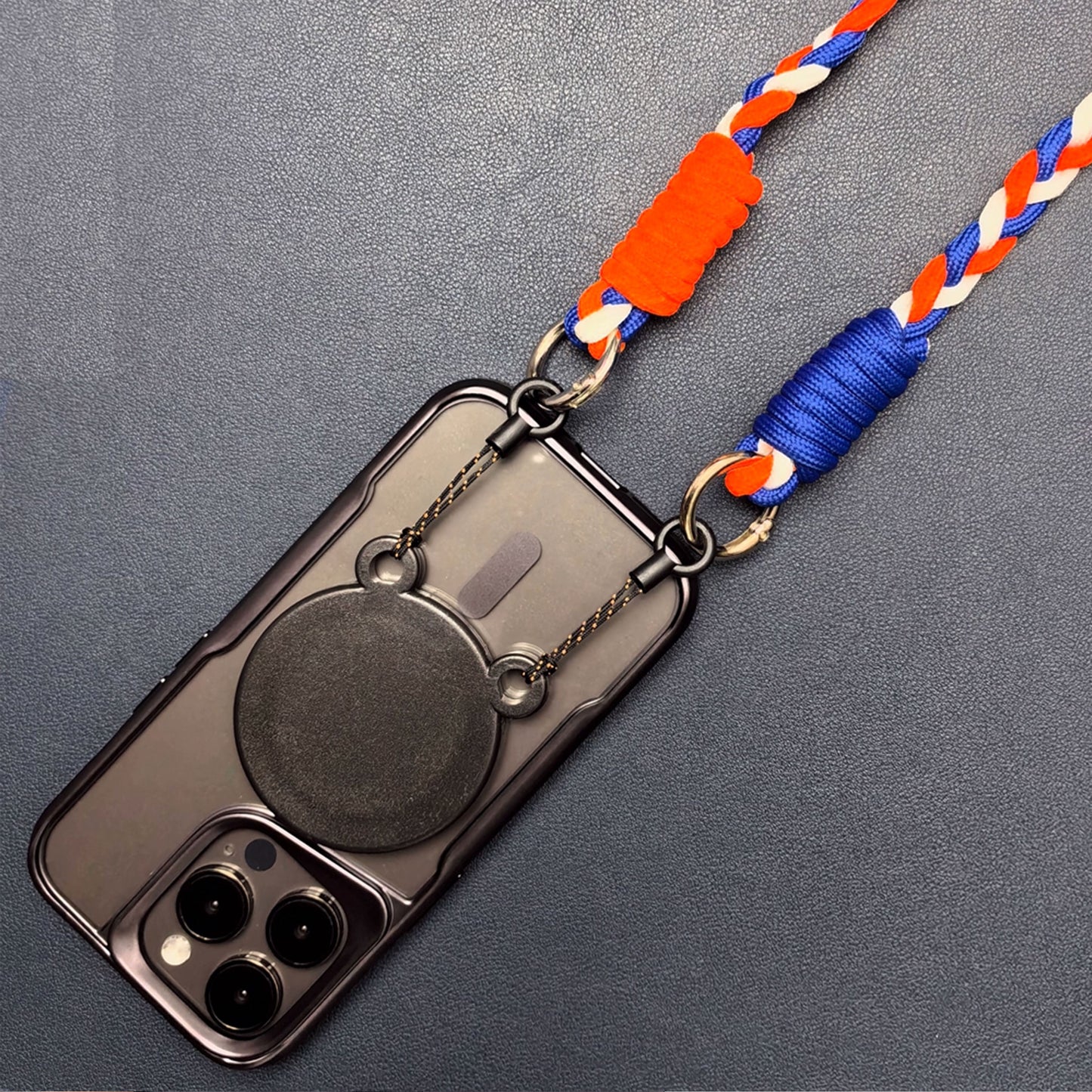 【新色登場】編み込みロープマグネットスマホショルダー【ストラップタイプ】