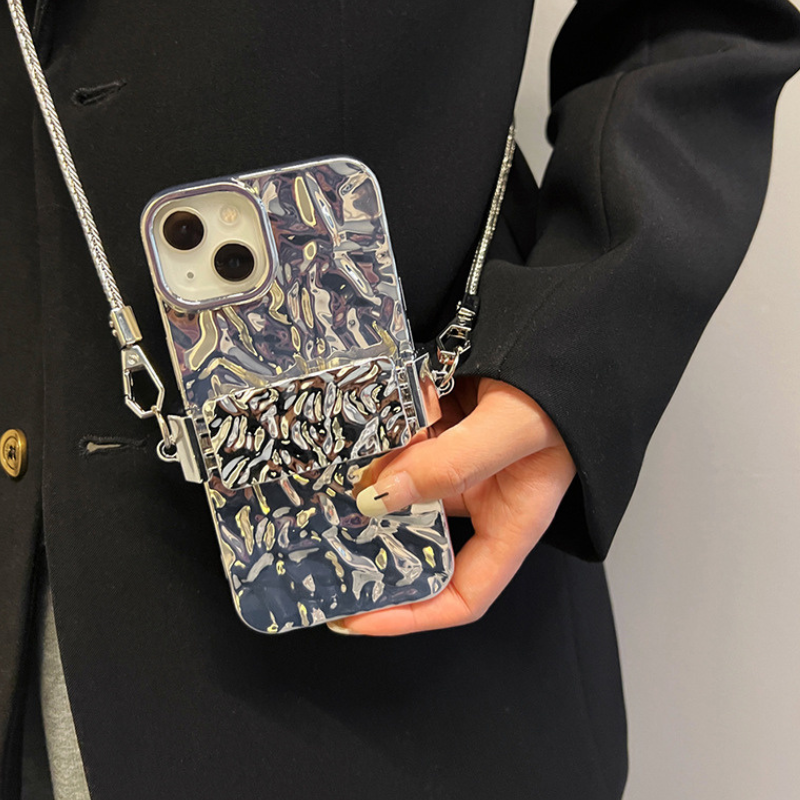 シルバーデザインサイドクリップ【ストラップタイプ、クリップのみ】 - スマホショルダー専門通販【Smashol(スマショル)】