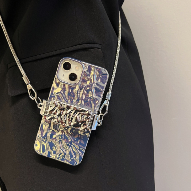 シルバーデザインサイドクリップ【ストラップタイプ、クリップのみ】 - スマホショルダー専門通販【Smashol(スマショル)】