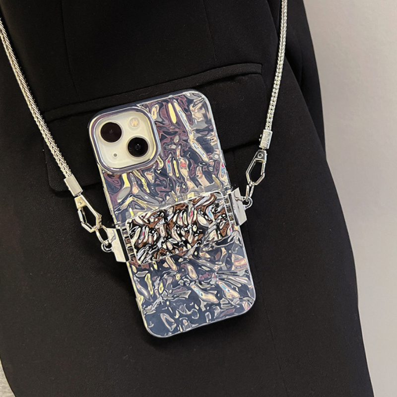 シルバーデザインサイドクリップ【ストラップタイプ、クリップのみ】 - スマホショルダー専門通販【Smashol(スマショル)】