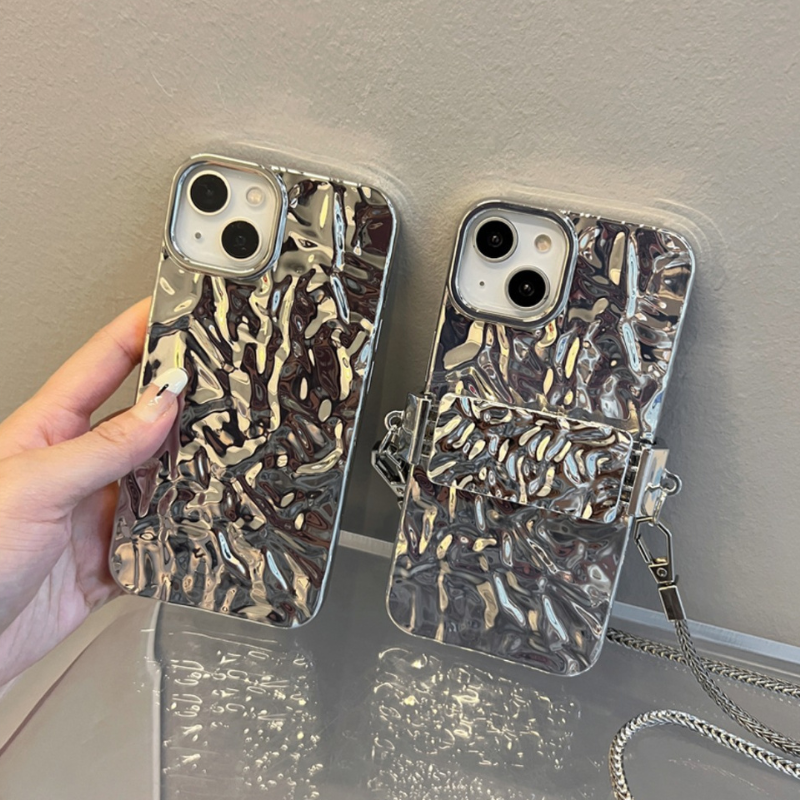 シルバーデザインサイドクリップ【ストラップタイプ、クリップのみ】 - スマホショルダー専門通販【Smashol(スマショル)】