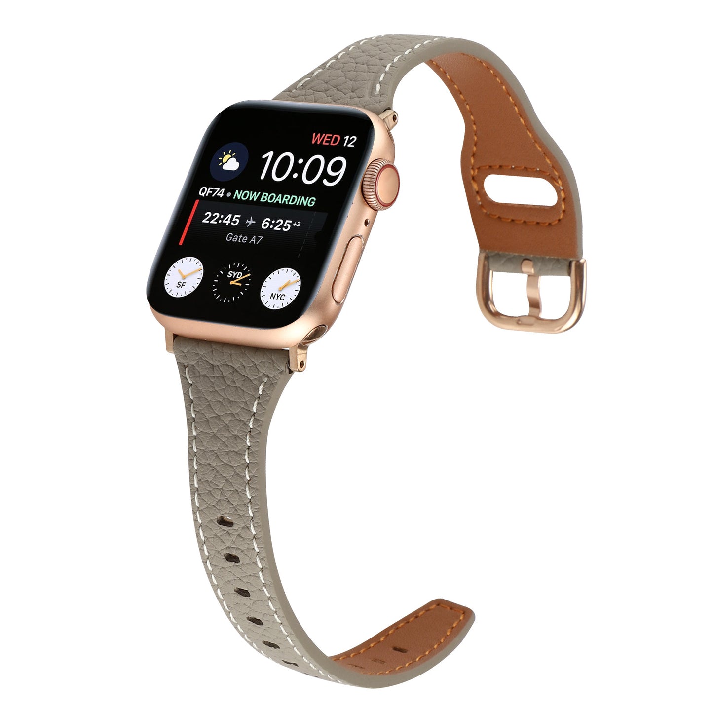 【上質感漂う】シボ本革アップルウォッチバンド【Apple Watch】