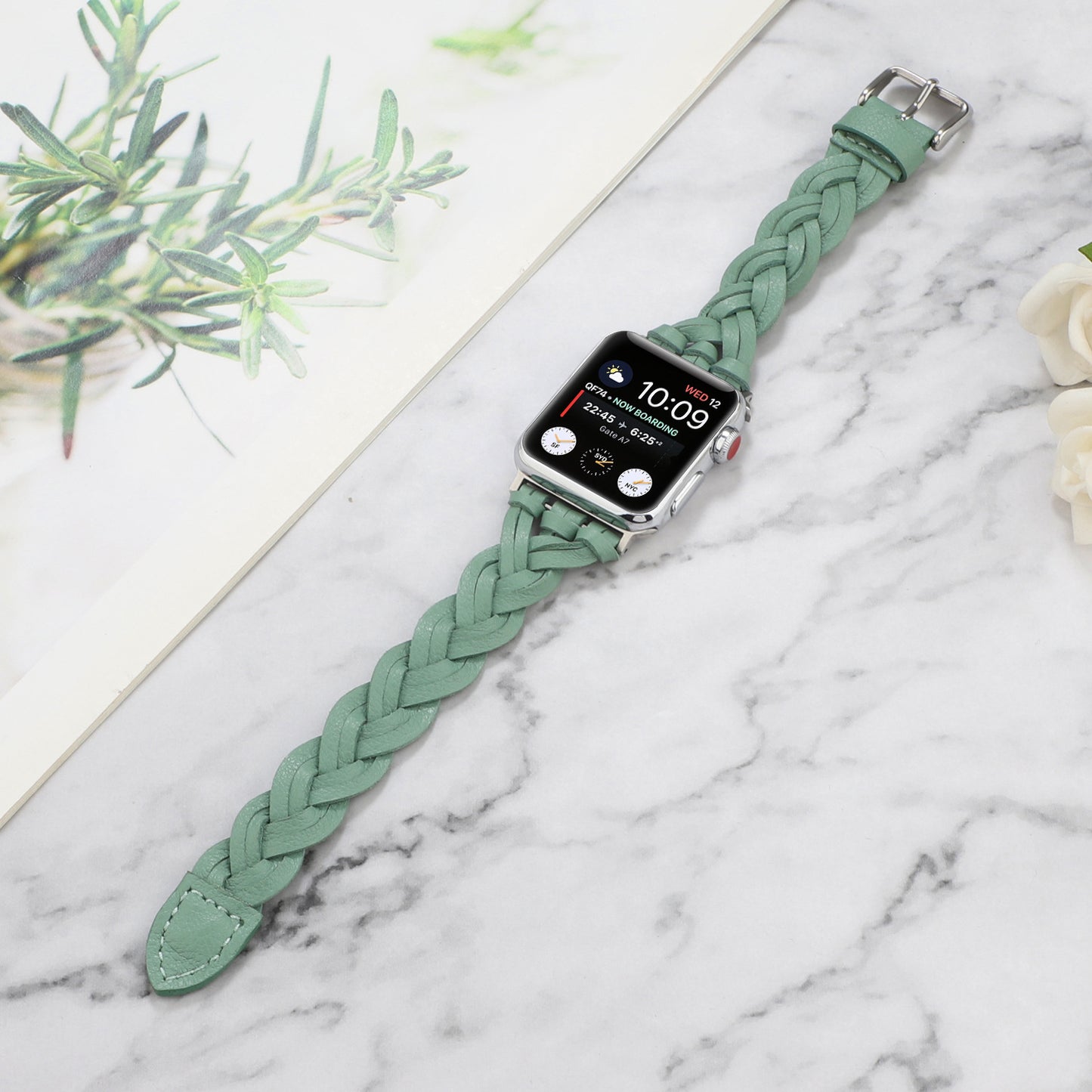 【全5色】編み込みレザー本革アップルウォッチバンド【Apple Watch】