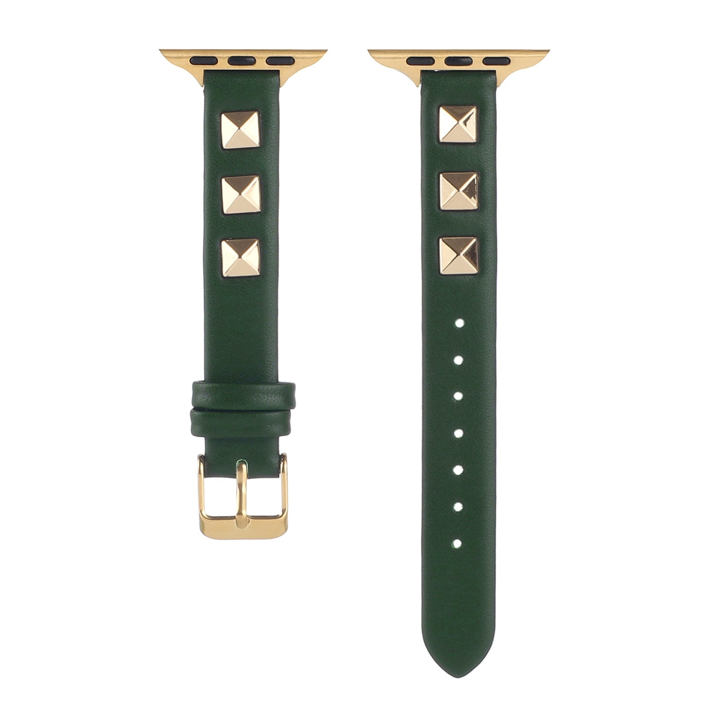 【スタッズが輝く】モードレザーアップルウォッチバンド【Apple Watch】