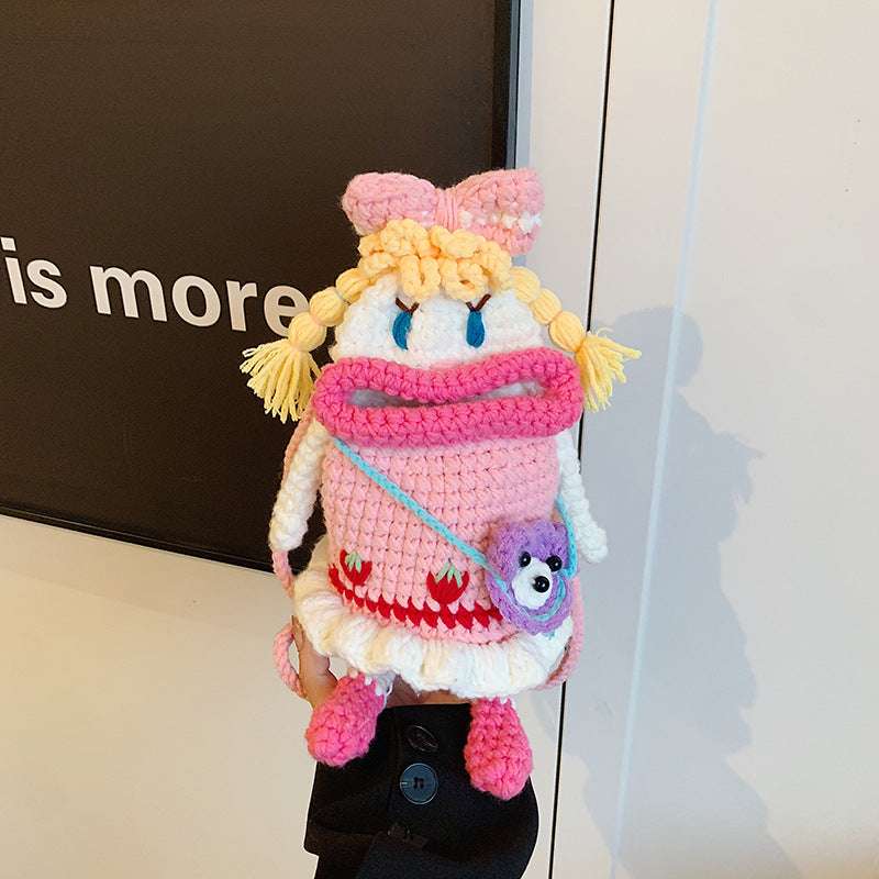 三つ編みニットモンスタースマホサコッシュ【その他のタイプ】