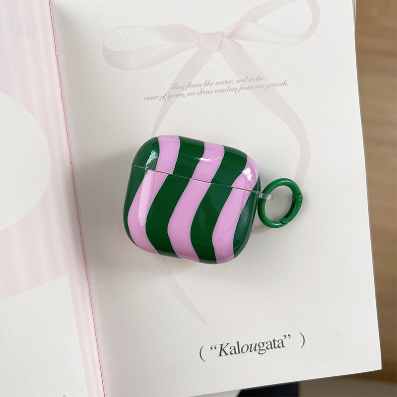 ウェーブストライプエアーポッズケース【AirPods】