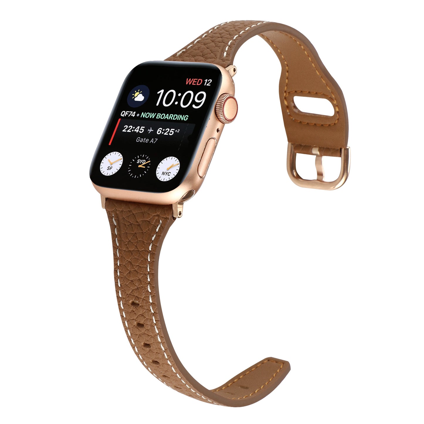 【上質感漂う】シボ本革アップルウォッチバンド【Apple Watch】