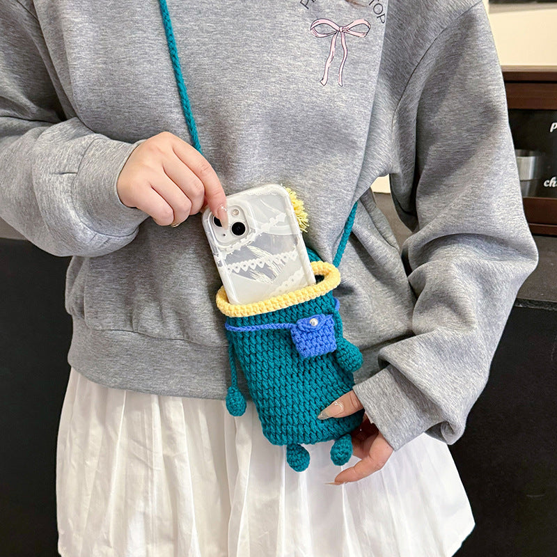 3カラーニットモンスタースマホサコッシュ【その他のタイプ】