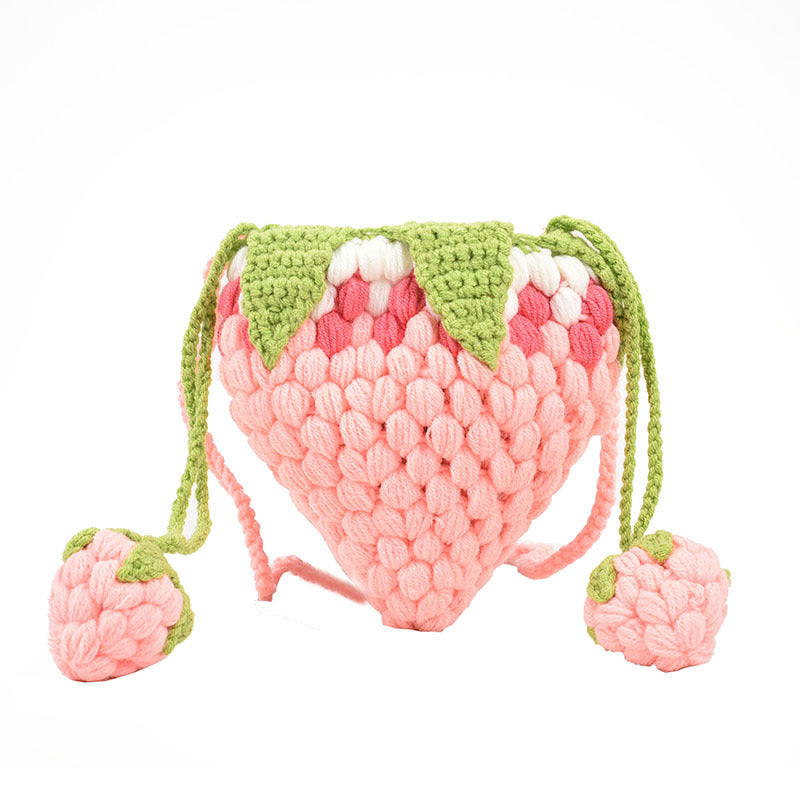 ユニークストロベリーニットモンスタースマホサコッシュ【その他のタイプ】