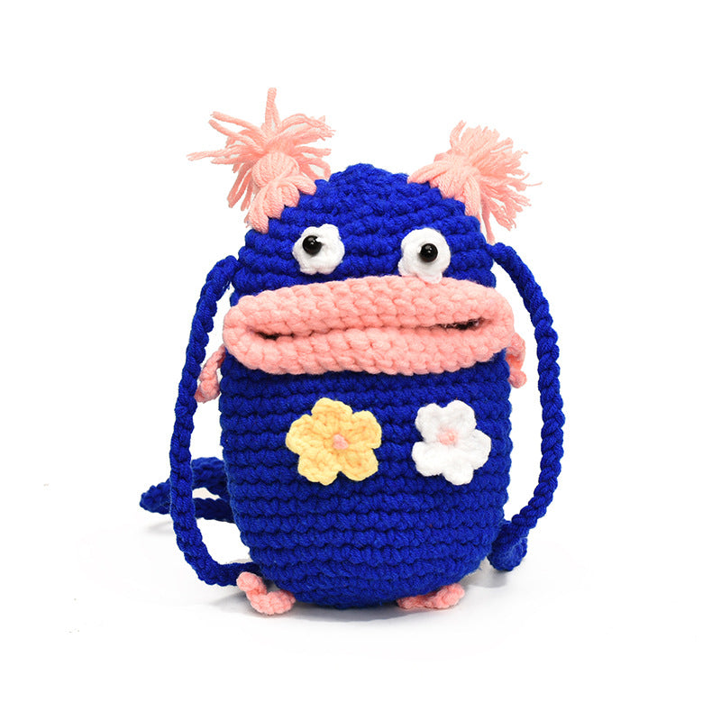 フラワーデザインニットモンスタースマホサコッシュ【その他のタイプ】