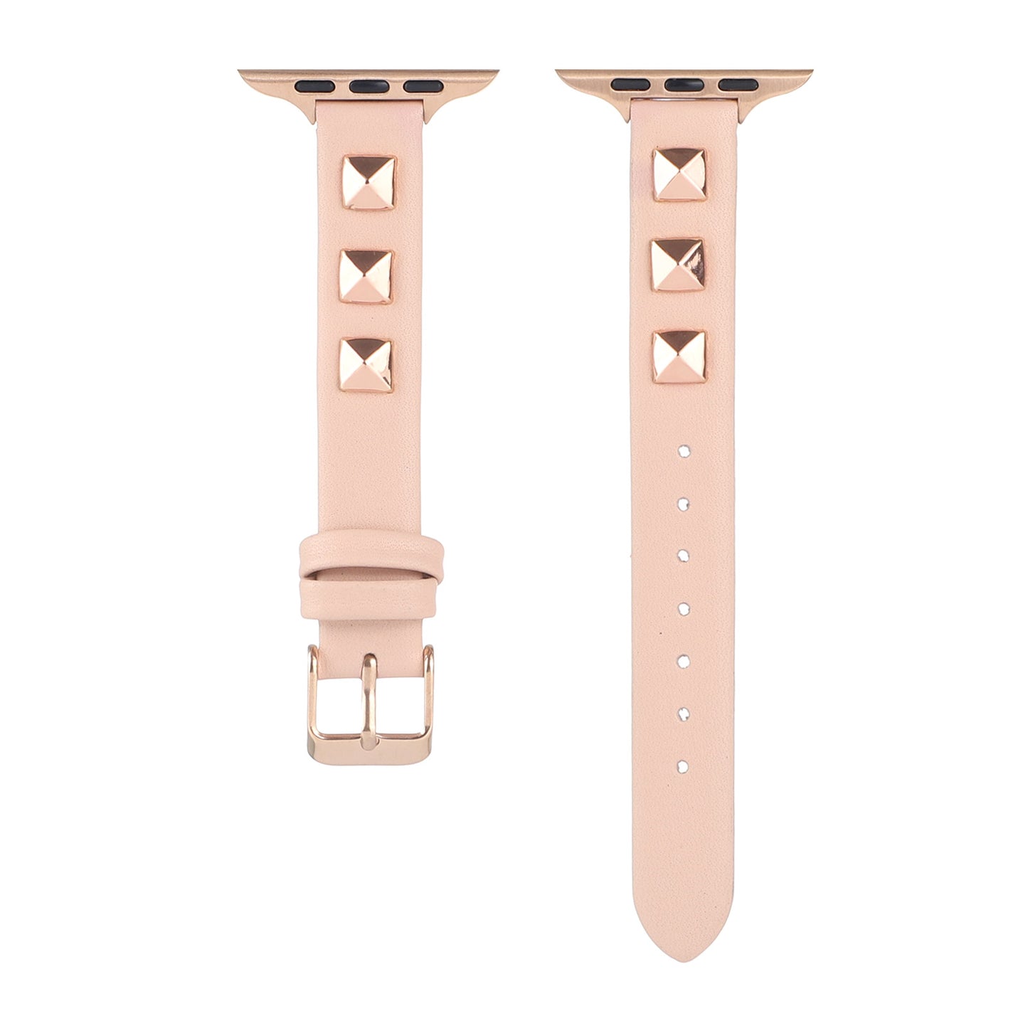 【スタッズが輝く】モードレザーアップルウォッチバンド【Apple Watch】