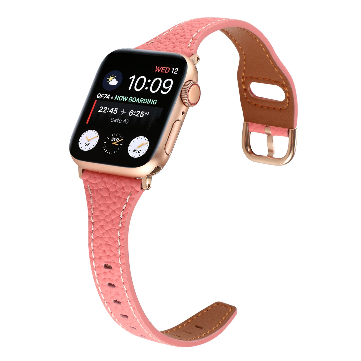 【上質感漂う】シボ本革アップルウォッチバンド【Apple Watch】