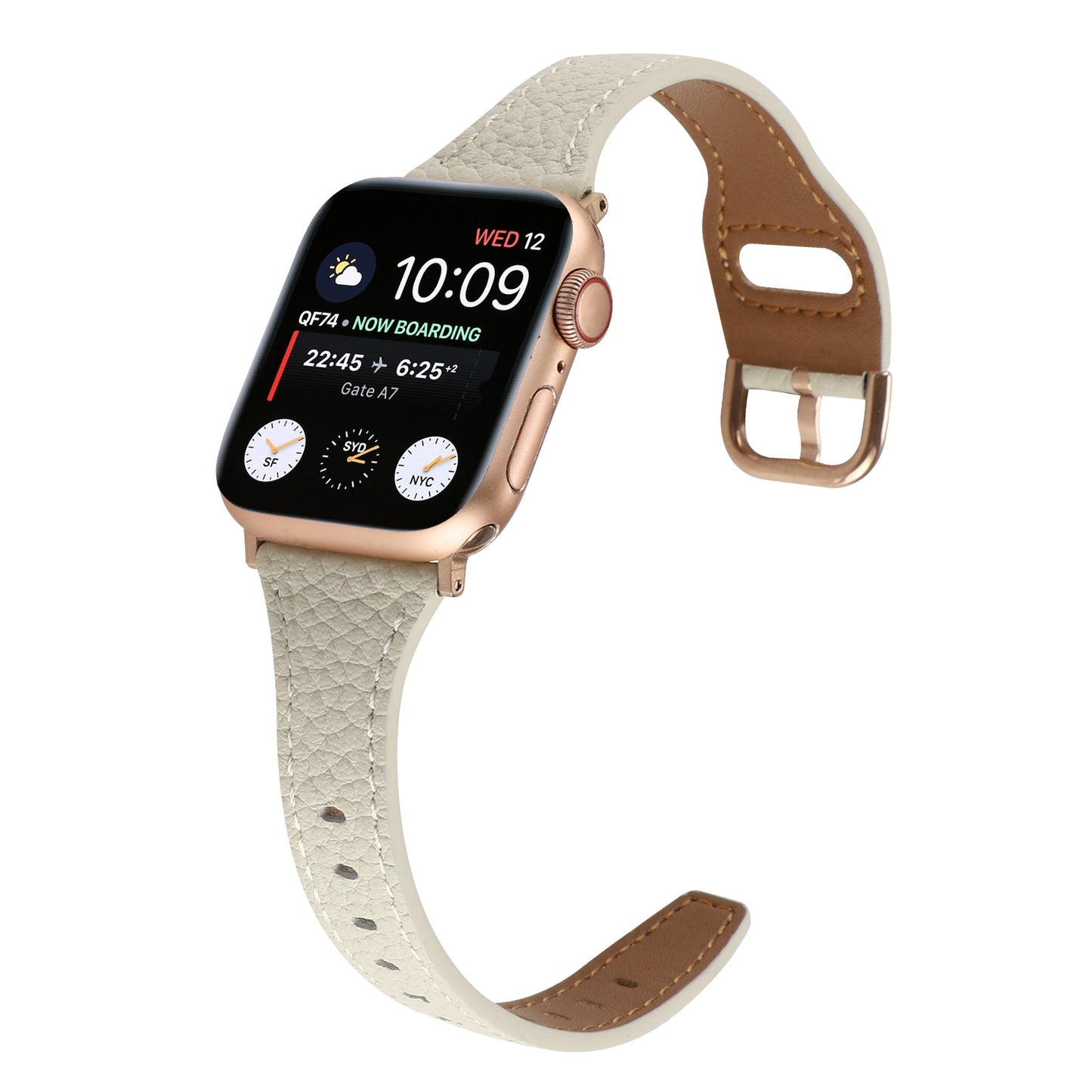 【上質感漂う】シボ本革アップルウォッチバンド【Apple Watch】