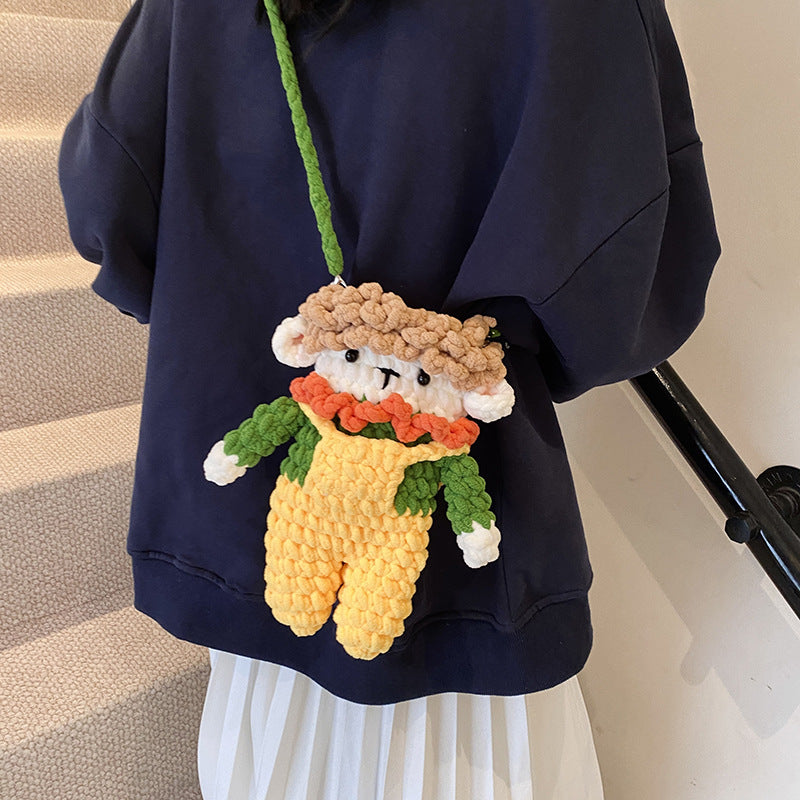 キュートヒツジニットモンスタースマホサコッシュ【その他のタイプ】