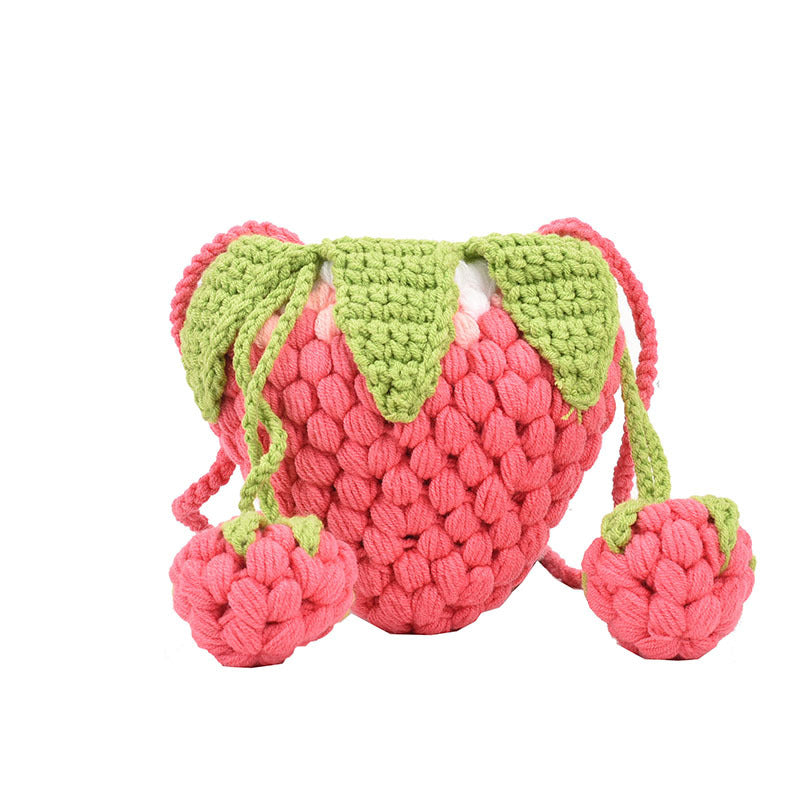 ユニークストロベリーニットモンスタースマホサコッシュ【その他のタイプ】