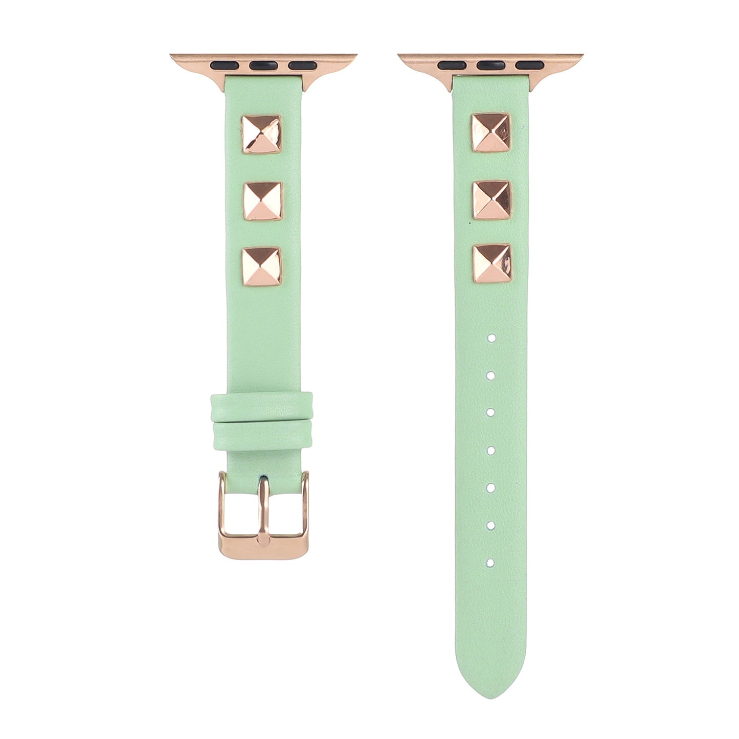【スタッズが輝く】モードレザーアップルウォッチバンド【Apple Watch】