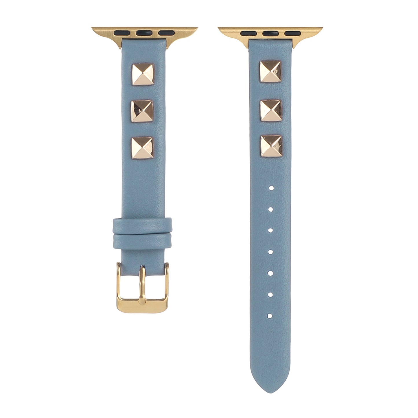 【スタッズが輝く】モードレザーアップルウォッチバンド【Apple Watch】