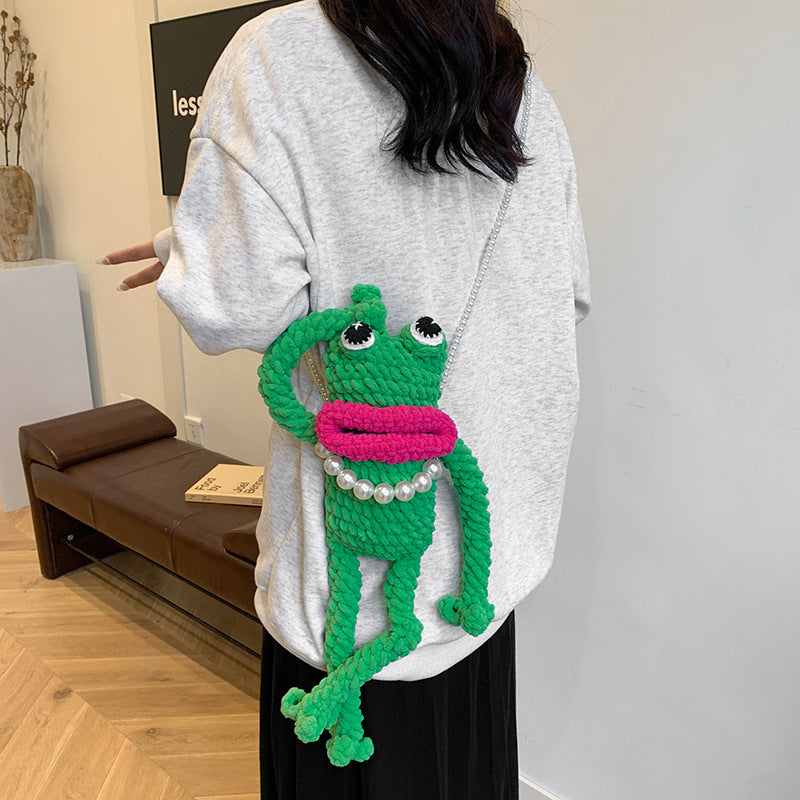 ユニークカエルニットモンスタースマホサコッシュ【その他のタイプ】