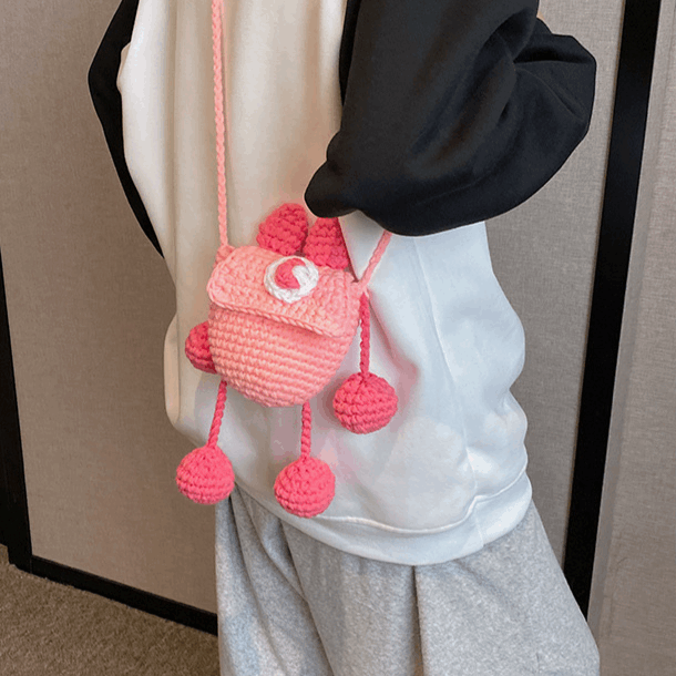3カラーモンスターニットモンスタースマホサコッシュ【その他のタイプ】