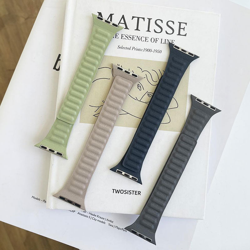【全11色】マグネット本革アップルウォッチバンド【Apple Watch】