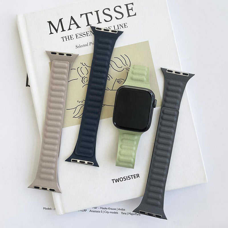 【全11色】マグネット本革アップルウォッチバンド【Apple Watch】