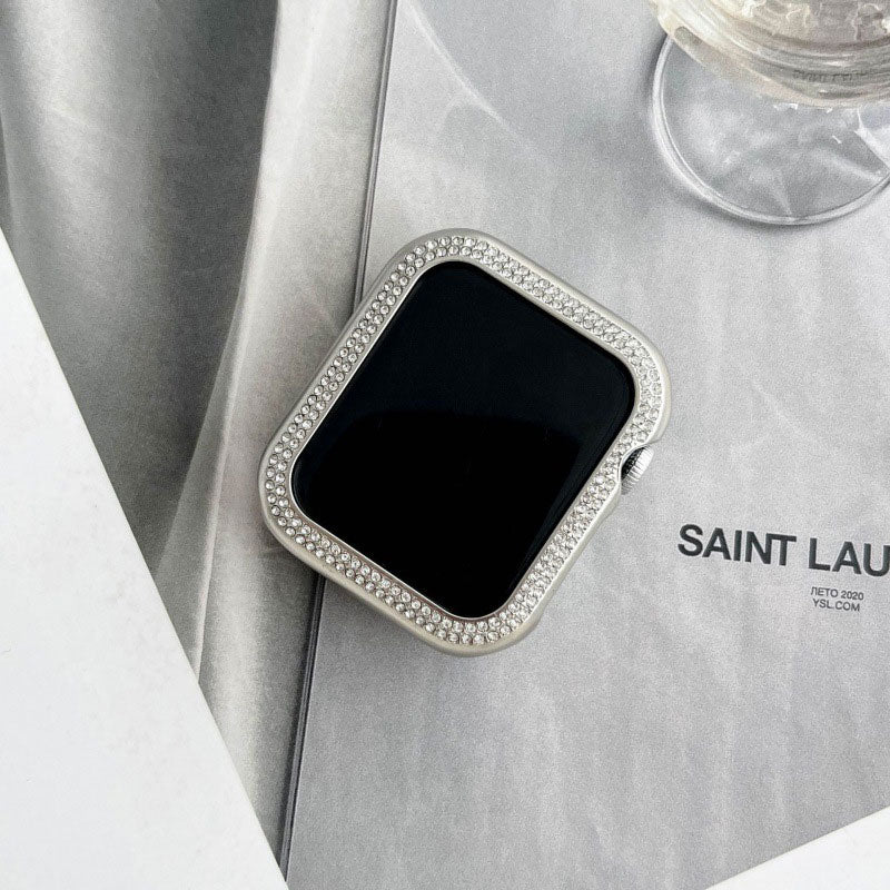 【煌めきで手元を彩る】ラインストーンアップルウォッチケース【Apple Watch】