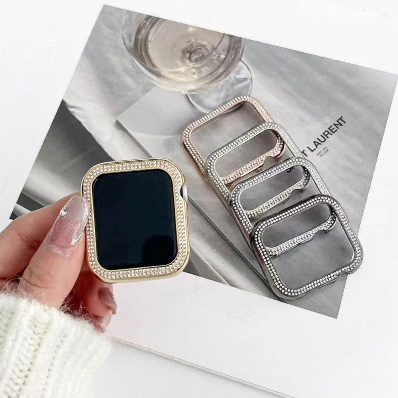 【煌めきで手元を彩る】ラインストーンアップルウォッチケース【Apple Watch】