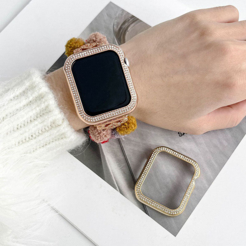 【煌めきで手元を彩る】ラインストーンアップルウォッチケース【Apple Watch】
