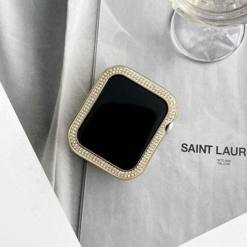 【煌めきで手元を彩る】ラインストーンアップルウォッチケース【Apple Watch】