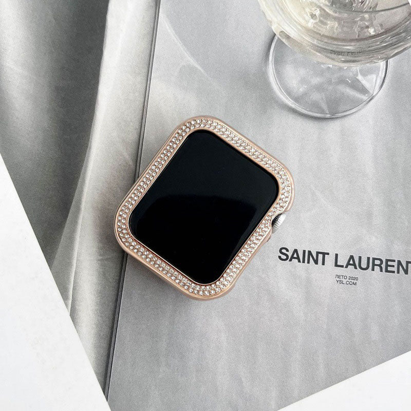 【煌めきで手元を彩る】ラインストーンアップルウォッチケース【Apple Watch】