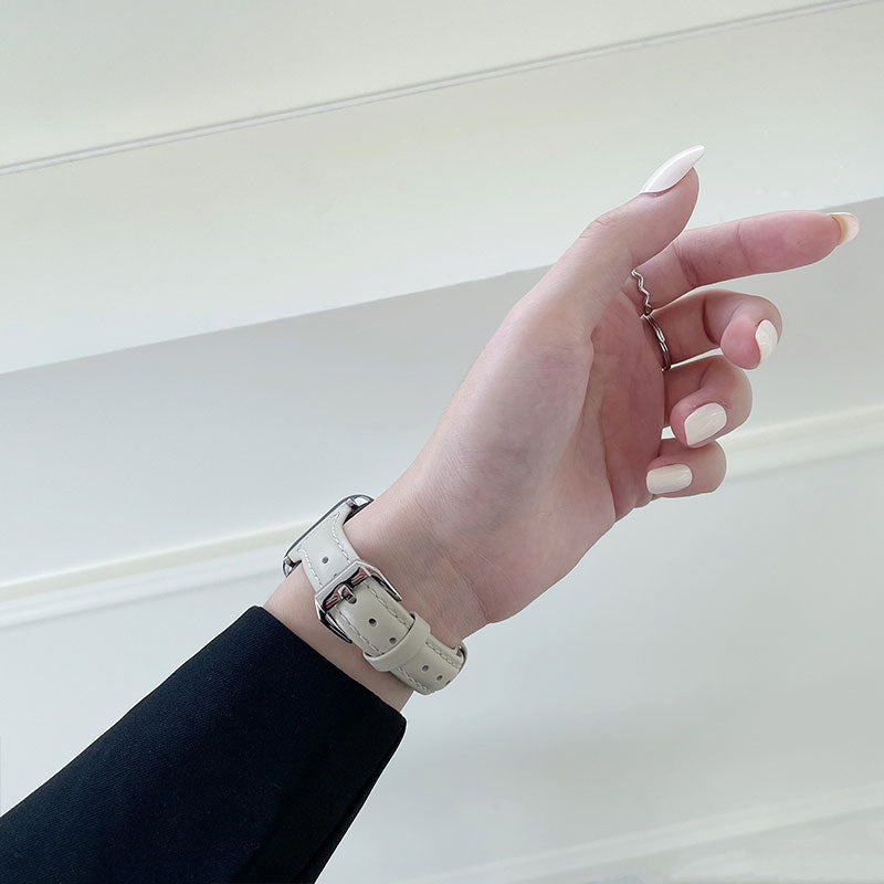 【上品に魅せる】スリムレザーベルトアップルウォッチバンド【Apple Watch】