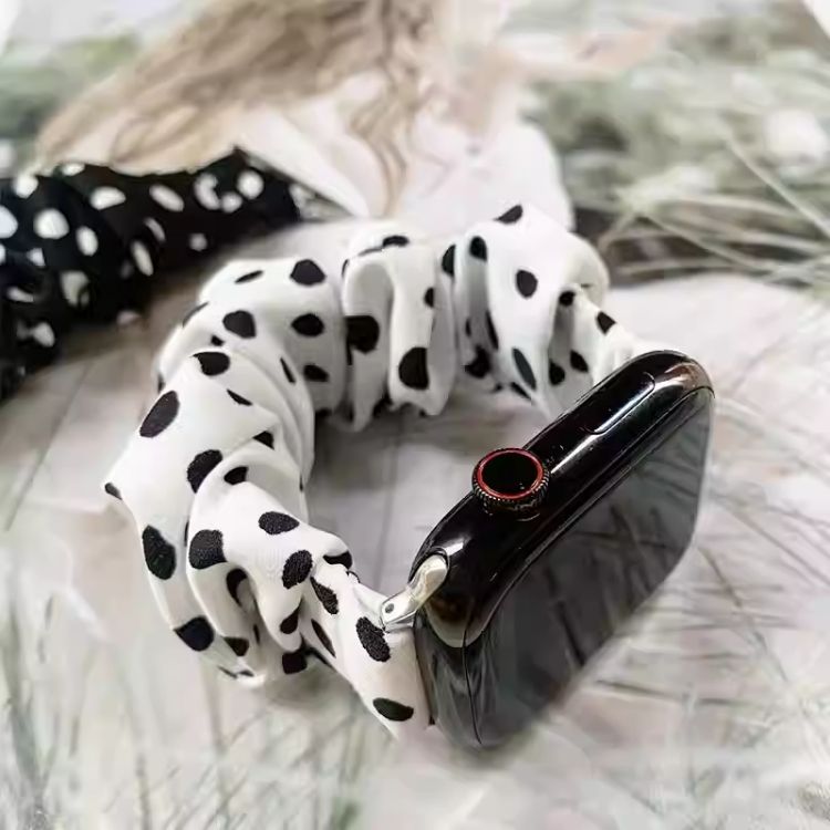 【全14色】シュシュ風アップルウォッチバンド【Apple Watch】