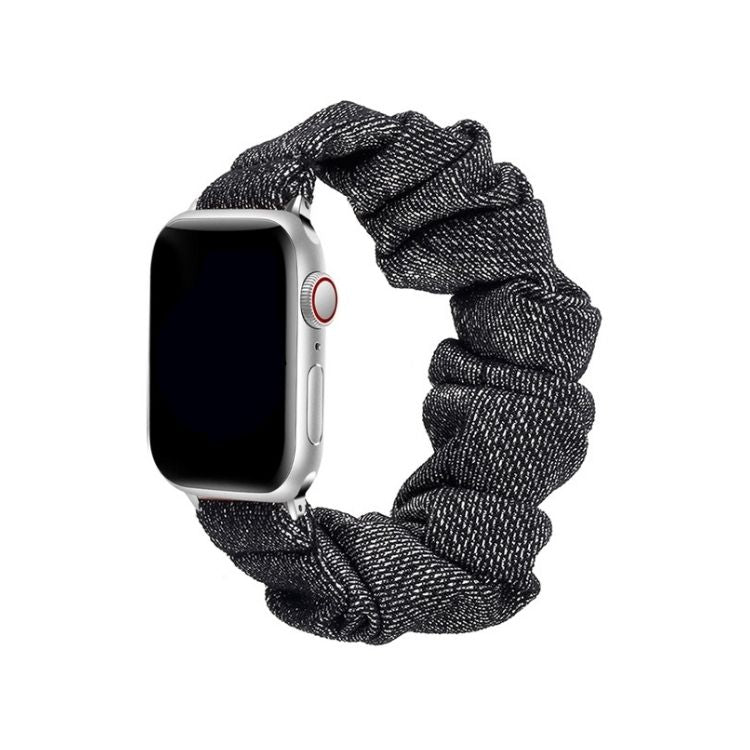 【全14色】シュシュ風アップルウォッチバンド【Apple Watch】