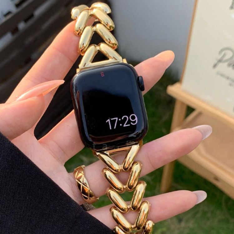 【全4色】チェーンデザインメタルアップルウォッチバンド【Apple Watch】
