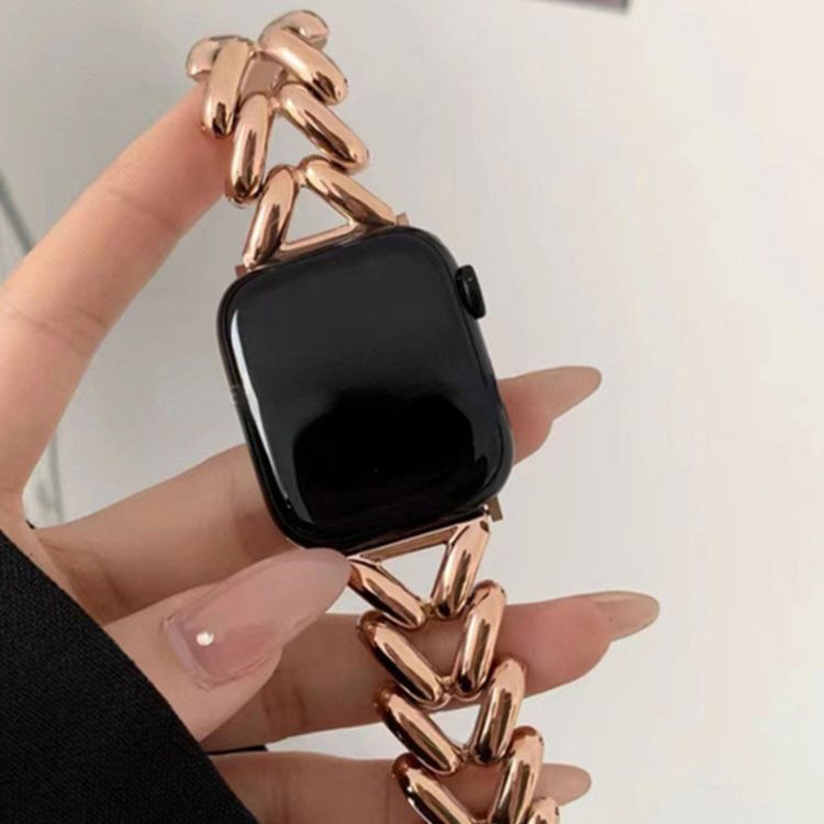 【全4色】チェーンデザインメタルアップルウォッチバンド【Apple Watch】