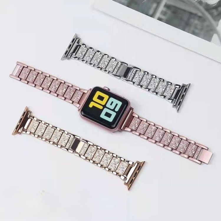 【全5色】ストーンリンクメタルアップルウォッチバンド【Apple Watch】