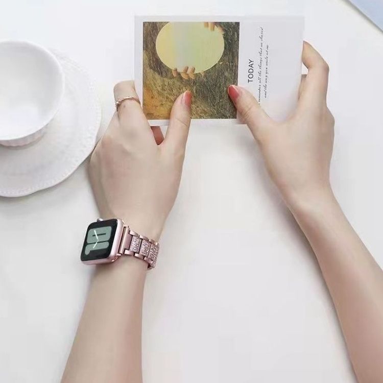 【全5色】ストーンリンクメタルアップルウォッチバンド【Apple Watch】
