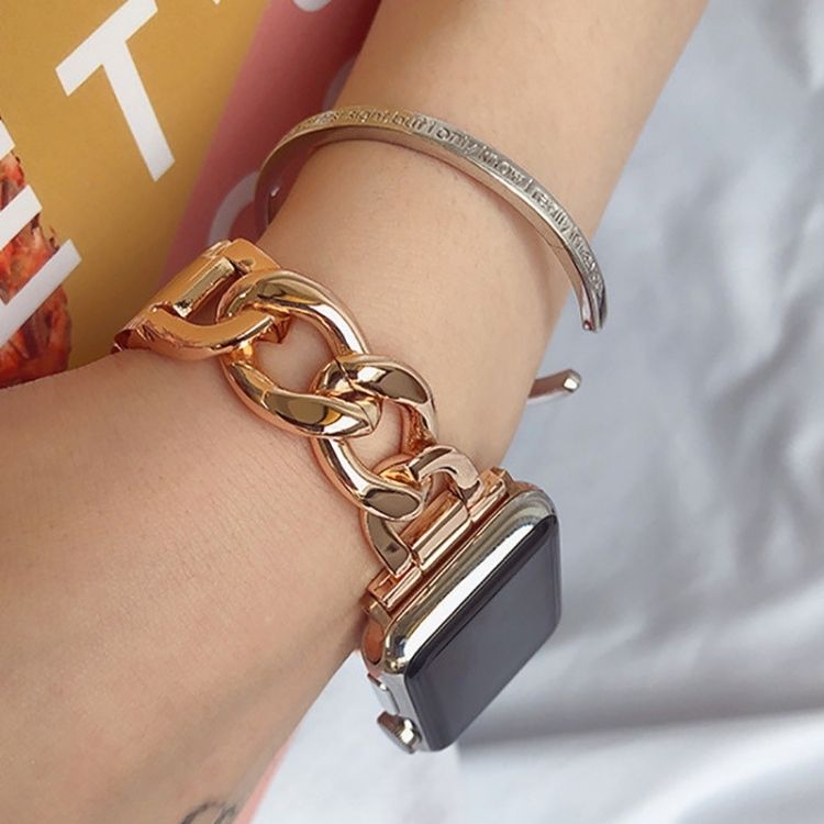 【全5色】シンプルチェーンメタルアップルウォッチバンド【Apple Watch】