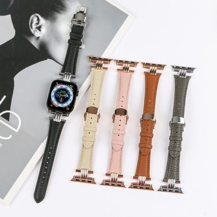 【全5色】本革メタルバックルアップルウォッチバンド【Apple Watch】