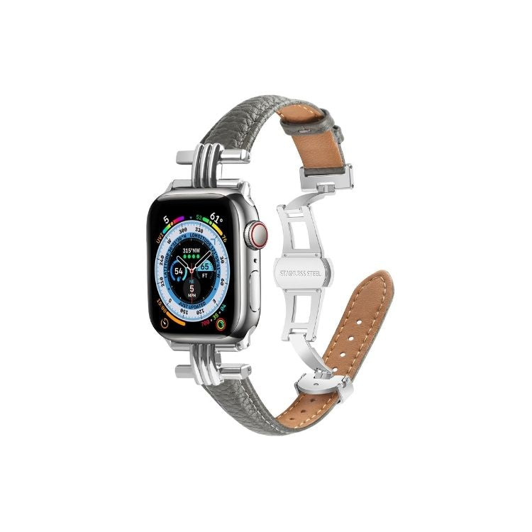 【全5色】本革メタルバックルアップルウォッチバンド【Apple Watch】