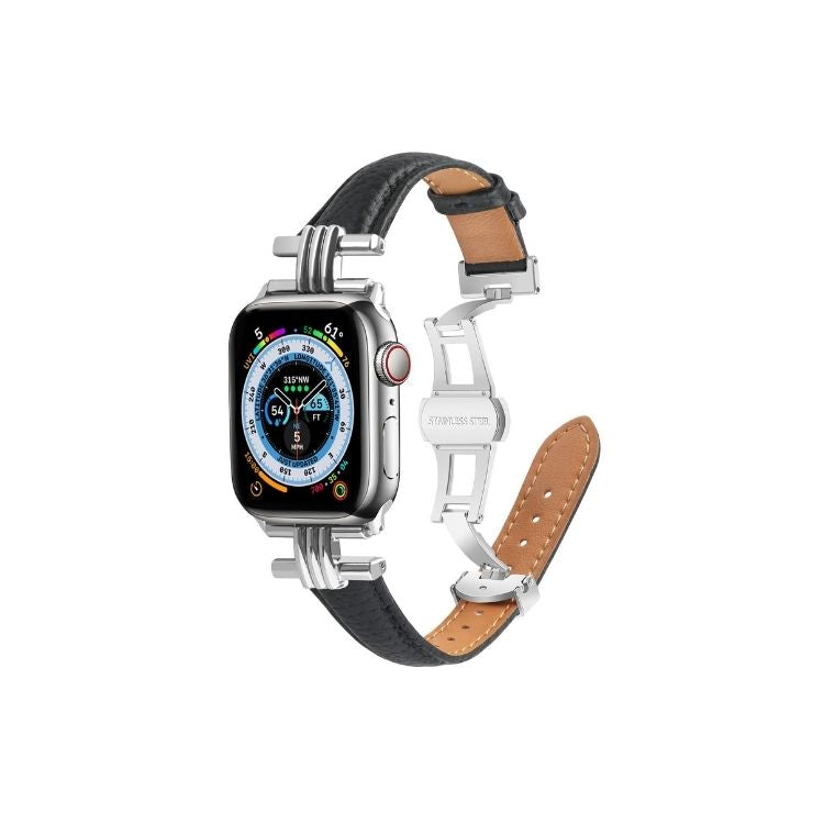 【全5色】本革メタルバックルアップルウォッチバンド【Apple Watch】