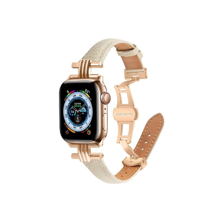 【全5色】本革メタルバックルアップルウォッチバンド【Apple Watch】
