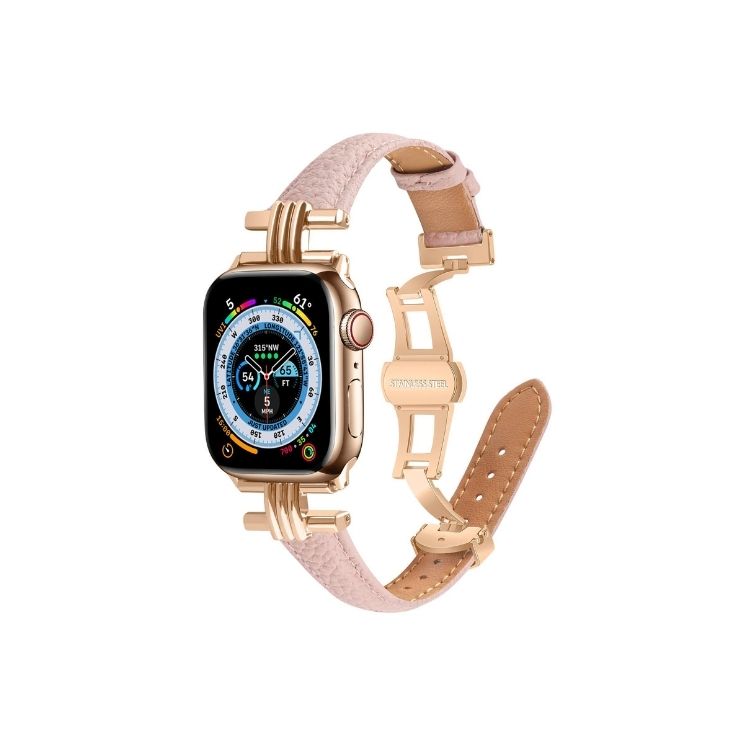 【全5色】本革メタルバックルアップルウォッチバンド【Apple Watch】