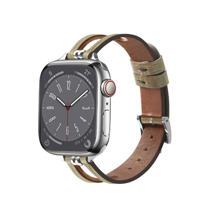 【通気性◎】エアリーレザーアップルウォッチバンド【Apple Watch】