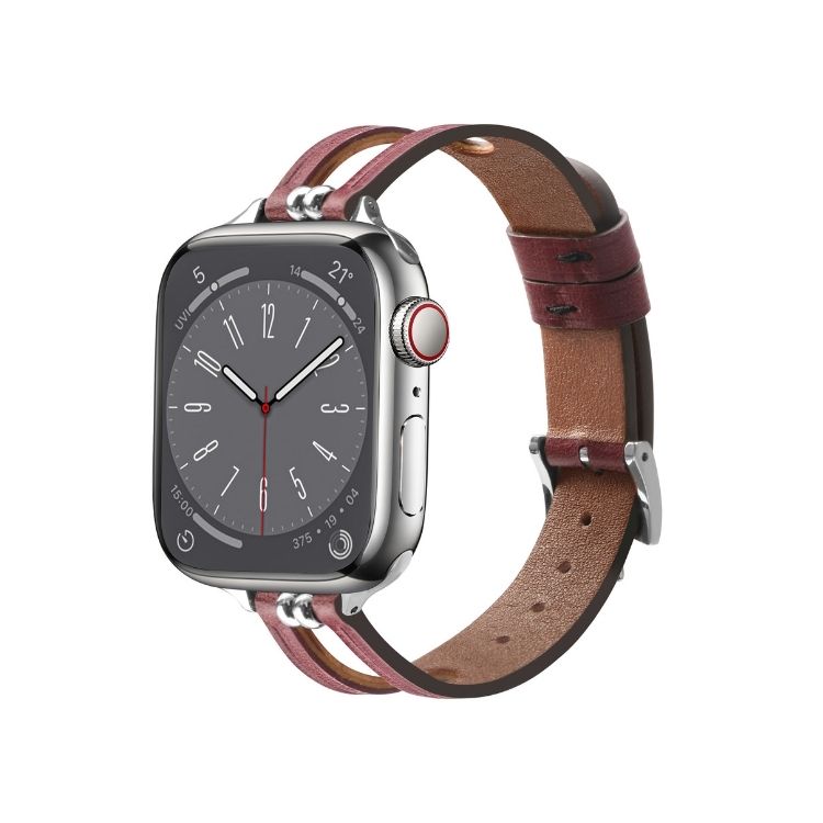 【通気性◎】エアリーレザーアップルウォッチバンド【Apple Watch】