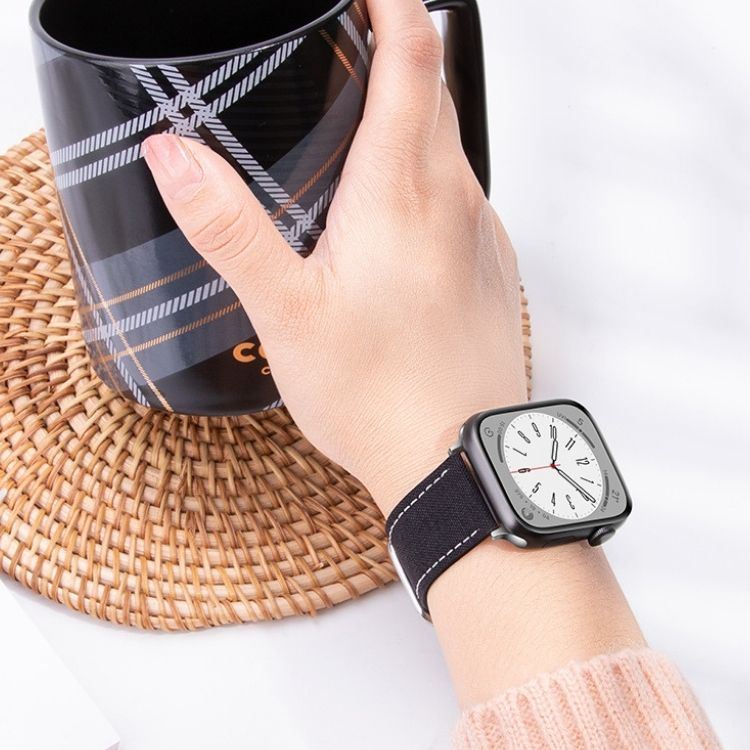 【全8色】リネンタッチアップルウォッチバンド【Apple Watch】