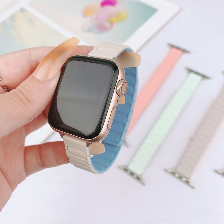 【全9色】スリムマグネットシリコンアップルウォッチバンド【Apple Watch】